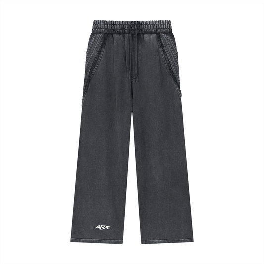 Snow Washed Tape Raw Edge Sweatpants