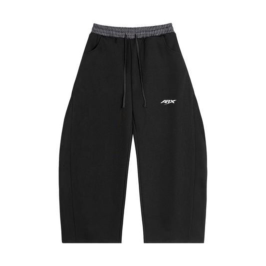 Plaid Waistband Barrel Sweatpants