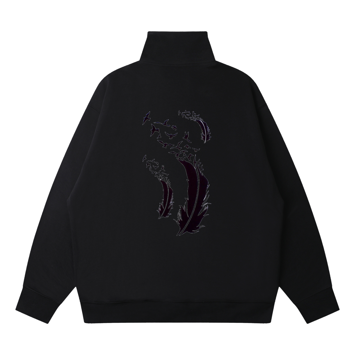 Quarter-Zip Drop Shoulder Sweatshirt