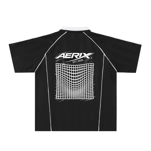 Shadow Stripe Collared Soccer Jersey