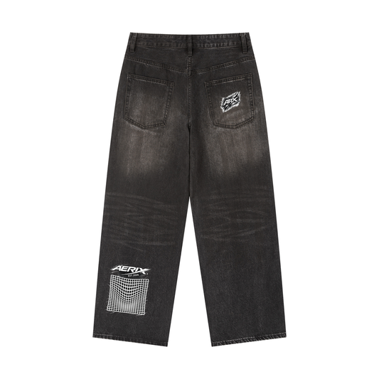 Vintage Wash Heavyweight Denim Jeans