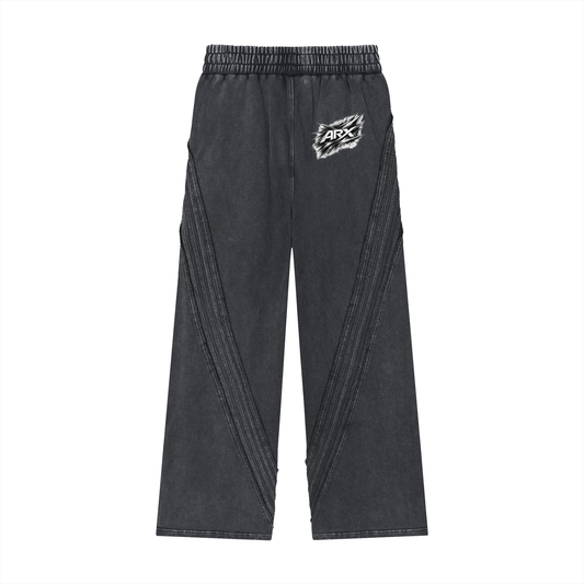 Snow Washed Tape Raw Edge Sweatpants