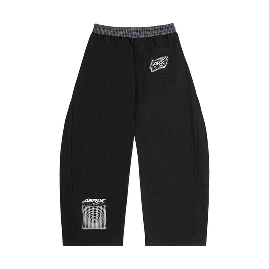 Plaid Waistband Barrel Sweatpants