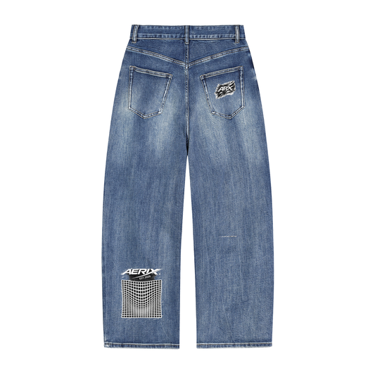 Sun Fade Heavyweight Denim Jeans