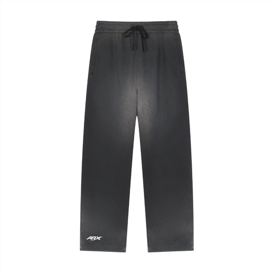Sun Fade Raw Edge Straight-Leg Sweatpants