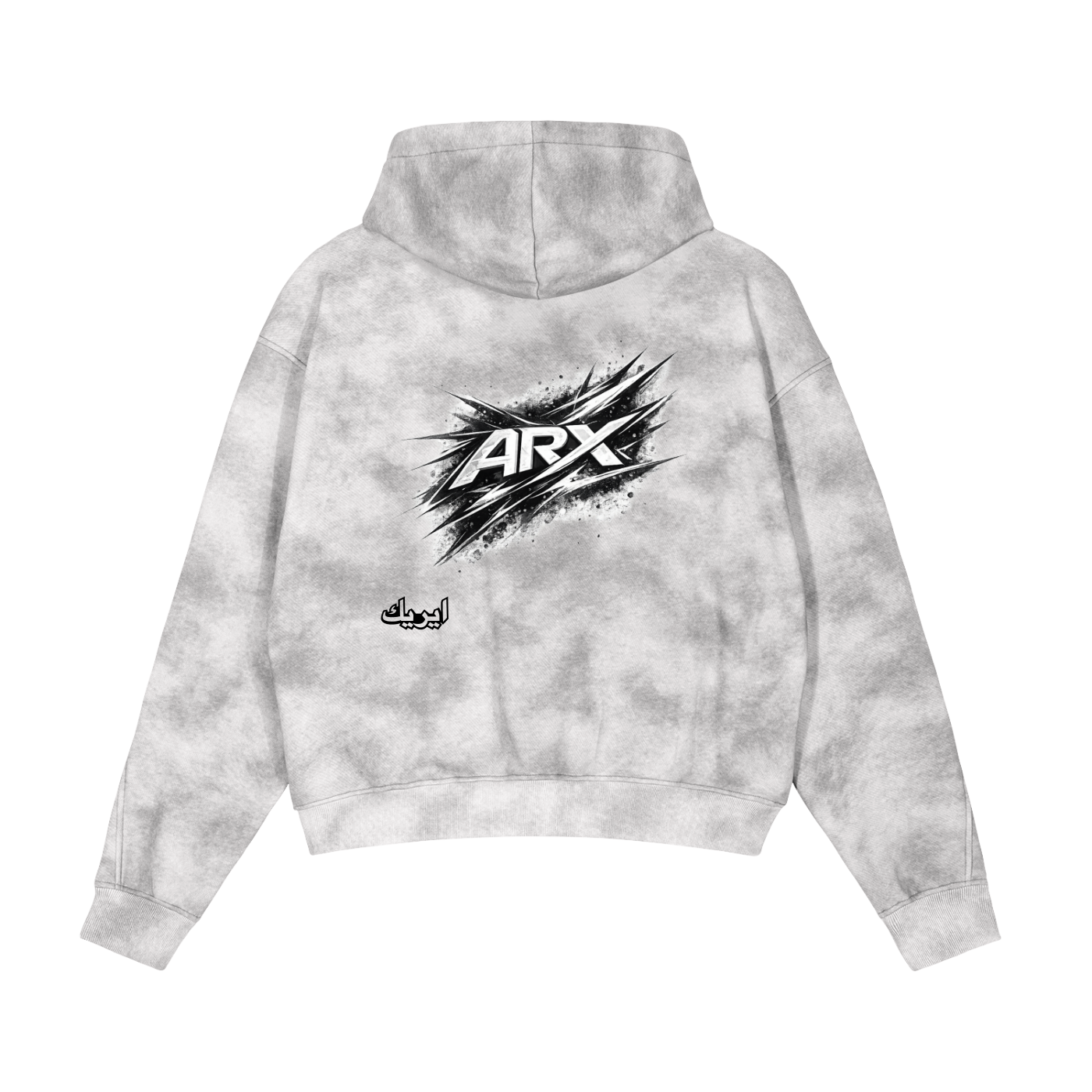 Aerx Dirty Washed Zip-Up Fleece Hoodie