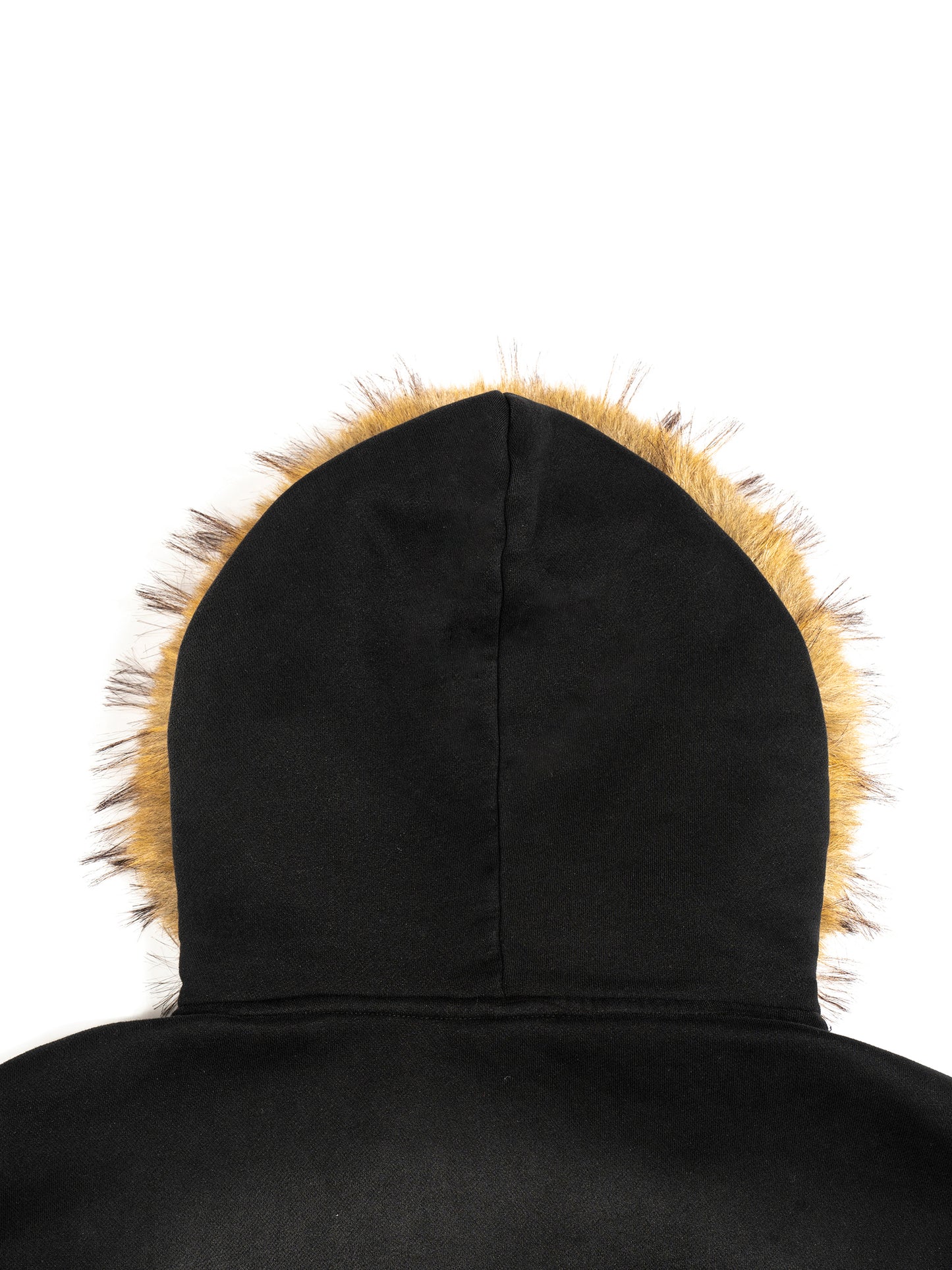 Aerix Sun Fade Boxy Fur Hoodie Streetwear