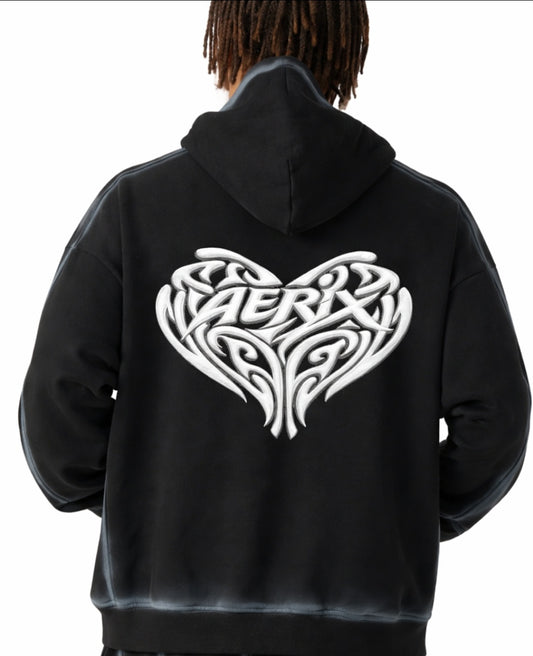 Aeeix Sunfaded Fleece Hoodie Oversized